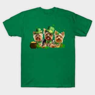 My Yorkie Is My Lucky Charm St Patricks Day T-Shirt